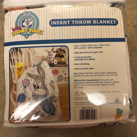baby looney tunes fleece blanket